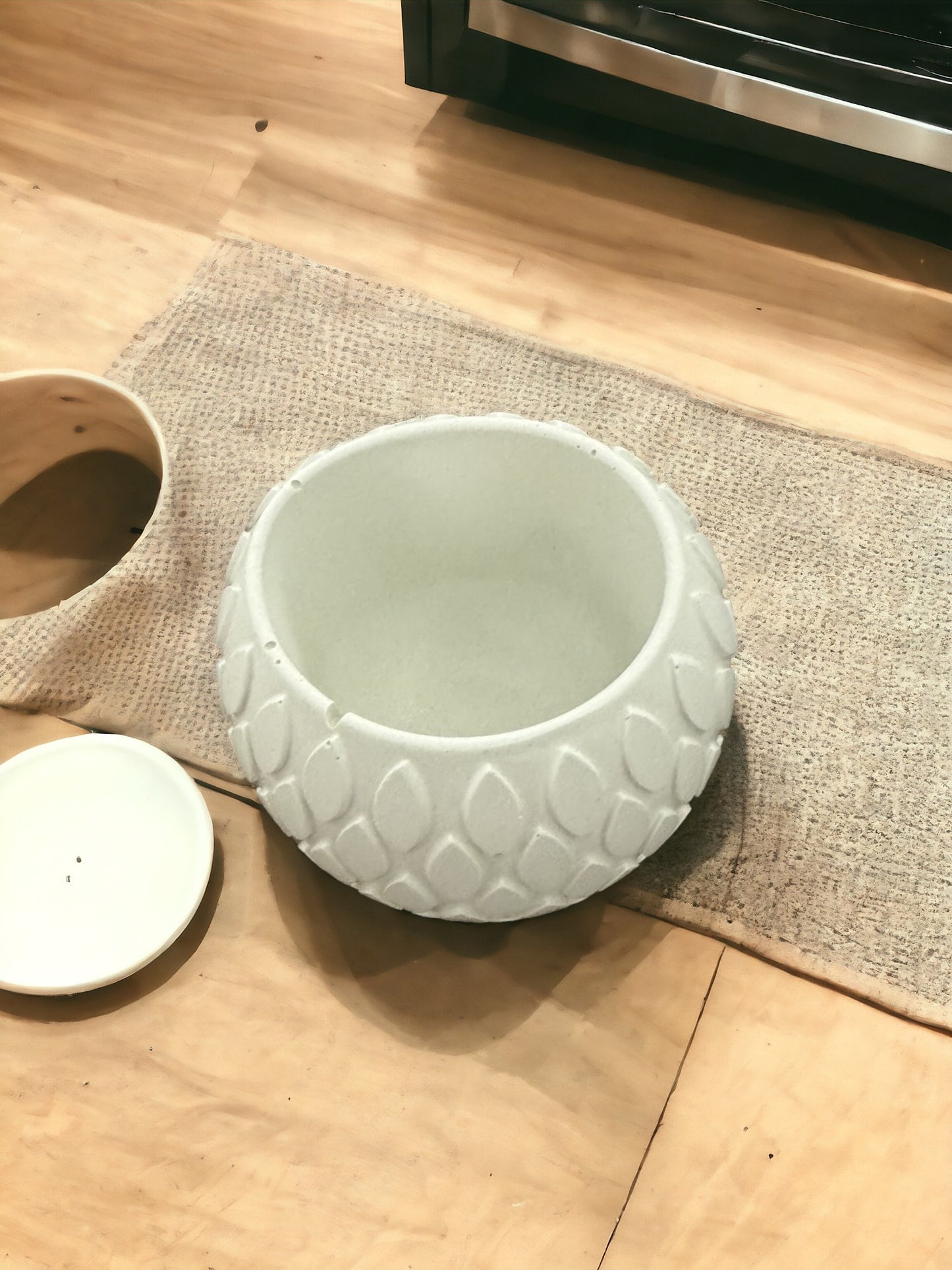 Runde Vase mit Design - SaliDecor