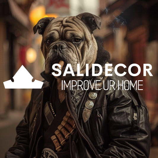 Bulldogge mit Zigarre #1 - SaliDecor